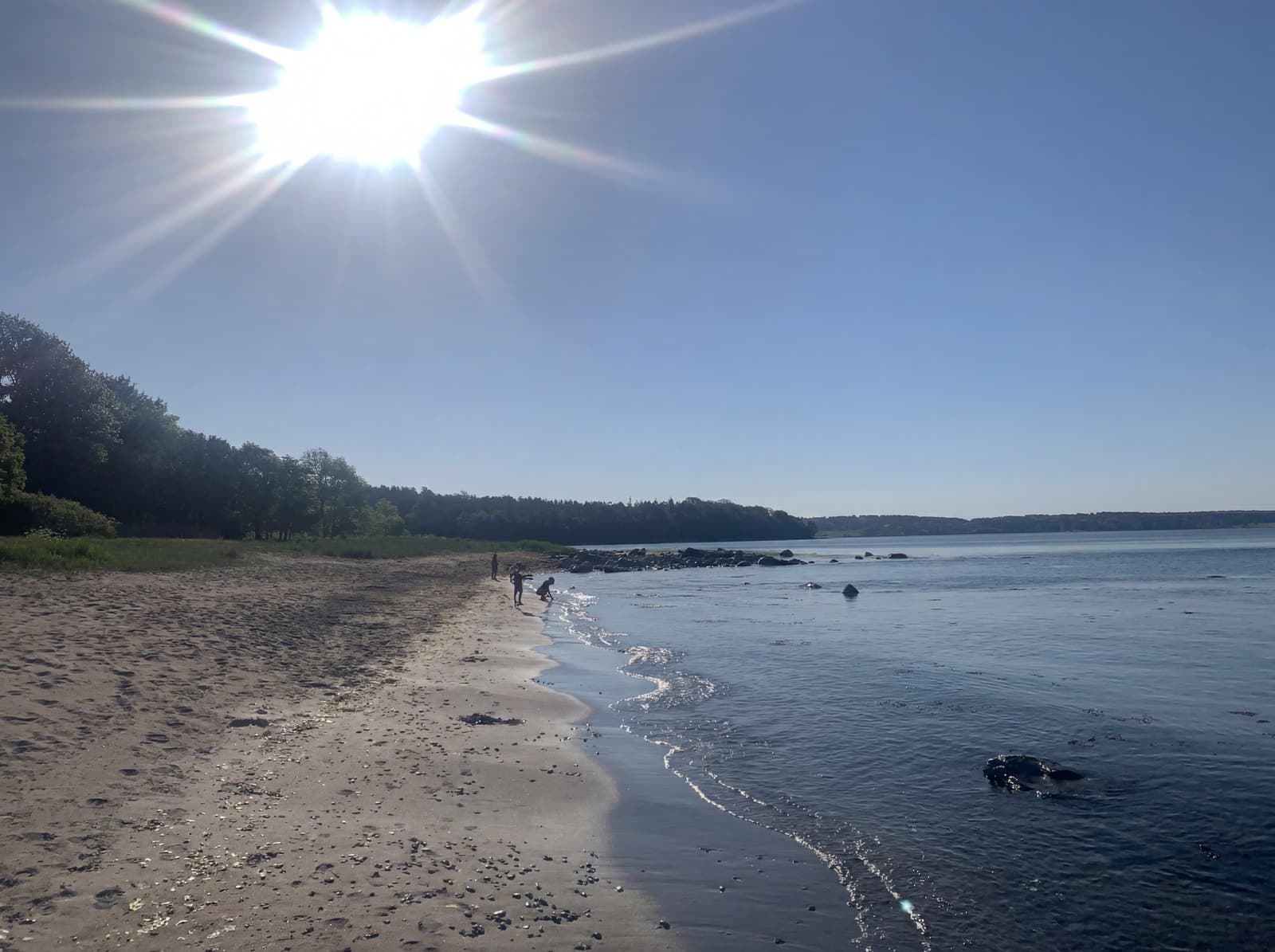 Solfylt sommerdag ved Fiskehytta på Alby
